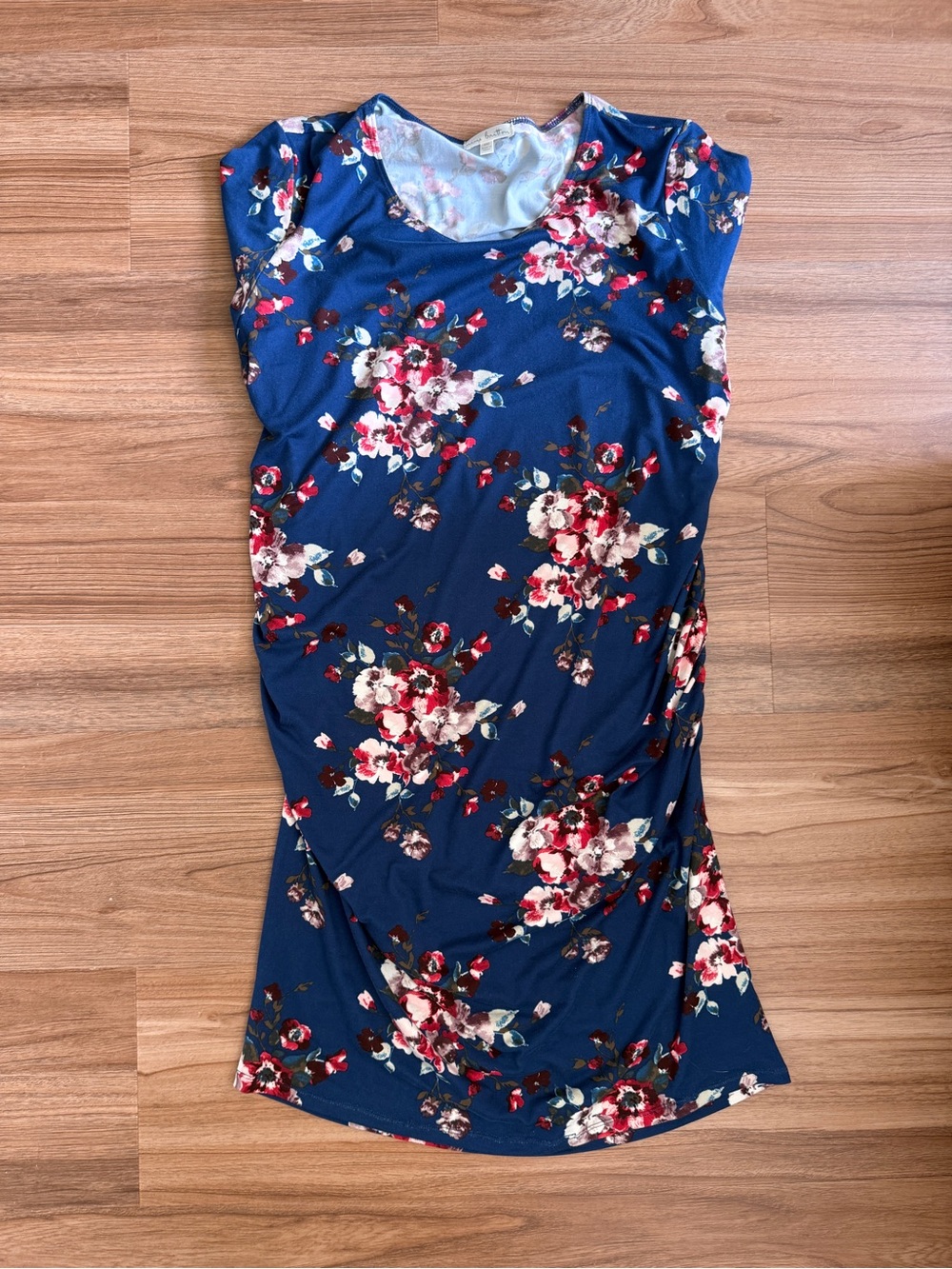 Maternity nine britton Navy Floral Midi Dress